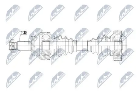 Напіввісь NTY NPW-BM-043