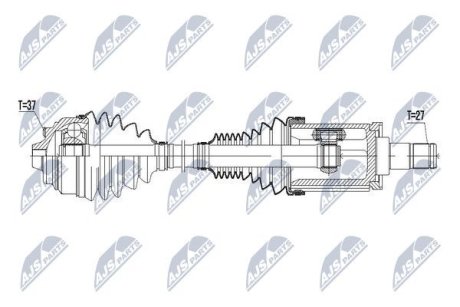 Полуось NTY NPW-BM-045 (фото 1)