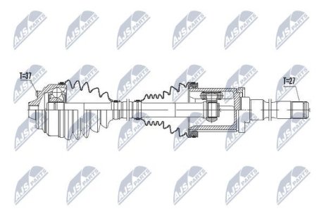 Полуось NTY NPW-BM-056