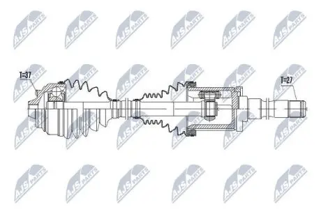 Полуось NTY NPW-BM-056 (фото 1)