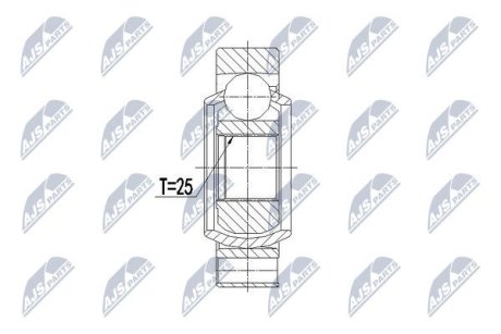 Шарнір рівних кутових швидкостей NTY NPW-BM-068