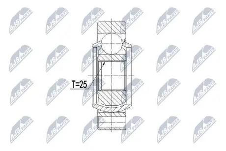 ШРУС / Шарнір рівних кутових швидкостей NTY NPW-BM-068