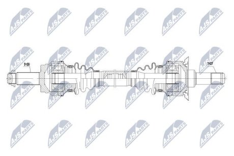 Напіввісь NTY NPW-BM-069