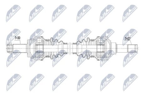 ПОЛУОСЬ NTY NPW-BM-075