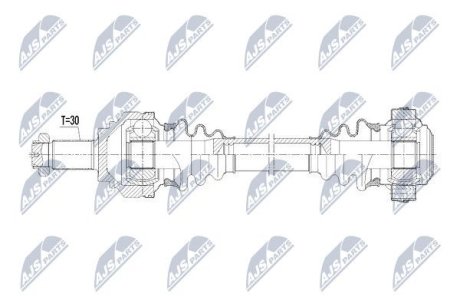 Полуось NTY NPW-BM-083