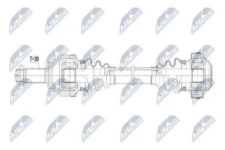 Напіввісь NTY NPW-BM-083