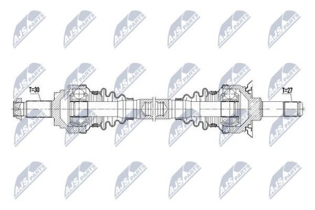 ПОЛУОСЬ NTY NPW-BM-085