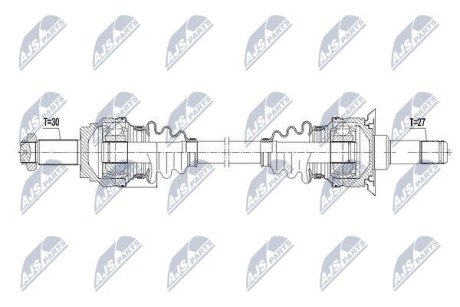 Напіввісь NTY NPW-BM-097