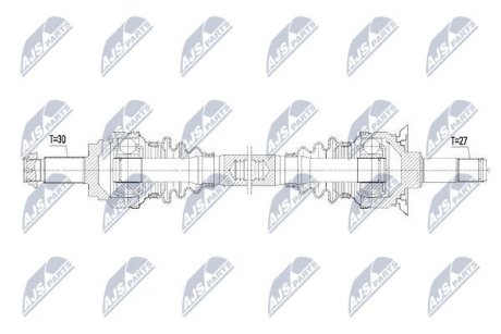 ПОЛУОСЬ NTY NPW-BM-099