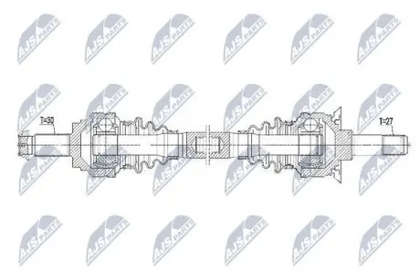 Напіввісь NTY NPW-BM-101