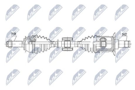 Напіввісь NTY NPW-BM-105