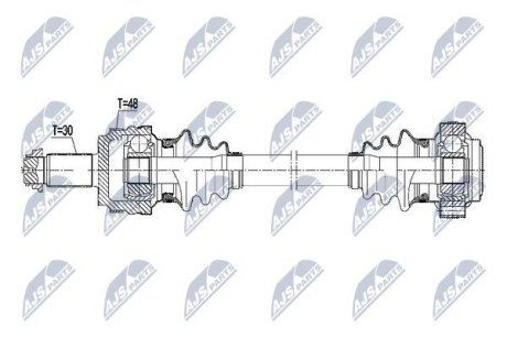 ПОЛУОСЬ NTY NPW-BM-107