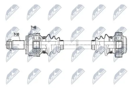 Піввісь NTY NPW-BM-107