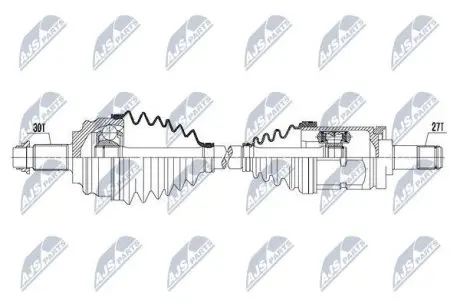 Піввісь NTY NPW-BM-115