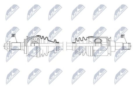 Полуось NTY NPW-BM-119