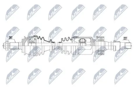 Напіввісь NTY NPW-BM-121