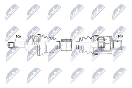 Напіввісь NTY NPW-BM-123