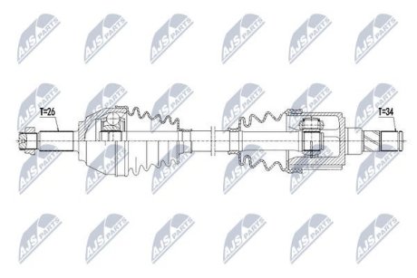 Напіввісь NTY NPW-BM-125