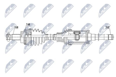 Напіввісь NTY NPW-BM-145