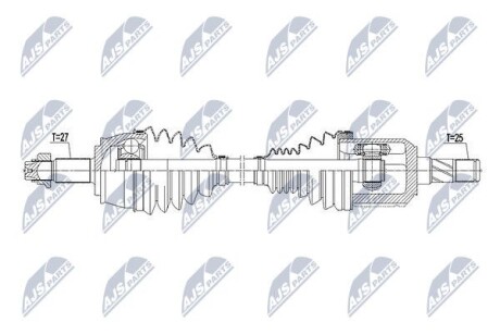 Напіввісь NTY NPW-CH-038