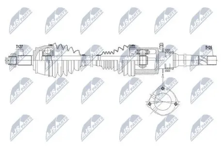 Піввісь NTY NPW-CH-040