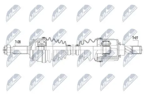 Напіввісь NTY NPW-CH-046