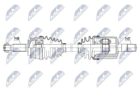 Напіввісь NTY NPW-CH-052