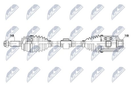 ПОЛУОСЬ NTY NPW-CH-058