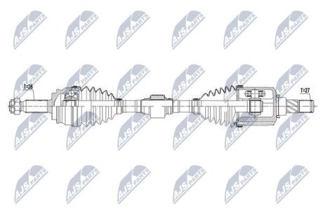 ПОЛУОСЬ NTY NPW-CH-060