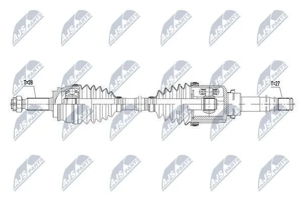 Полуось NTY NPW-CH-064 (фото 1)