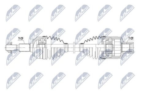 Полуось NTY NPW-CH-066