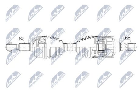 Полуось NTY NPW-CH-068