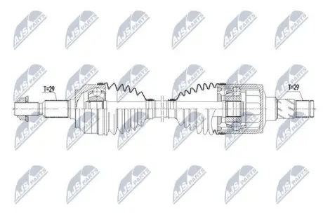 Напіввісь NTY NPW-CH-068