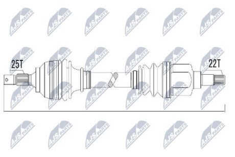 Полуось NTY NPW-CT-010