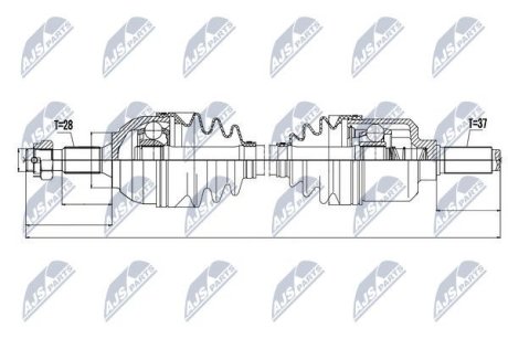 Полуось NTY NPW-CT-052