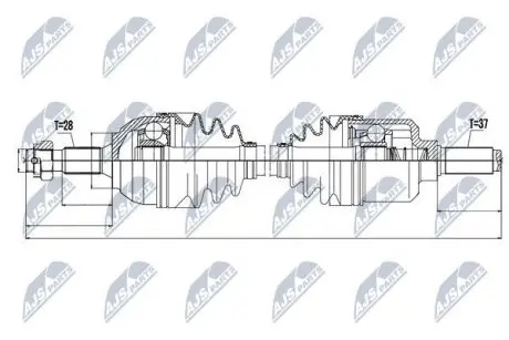 Полуось NTY NPW-CT-052