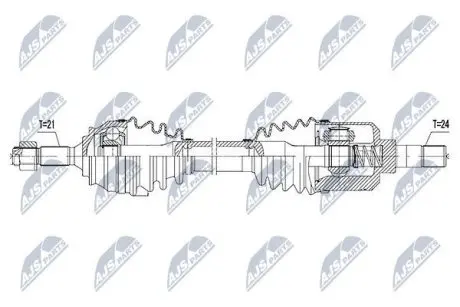 Напіввісь NTY NPW-CT-055