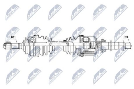 Полуось NTY NPW-CT-057