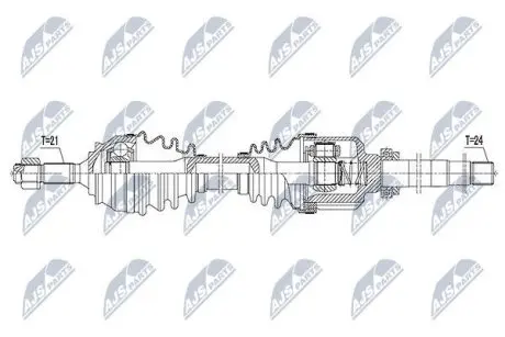 Полуось NTY NPW-CT-057