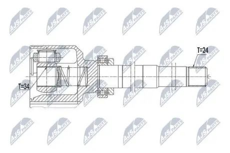 ШРУС / Шарнір рівних кутових швидкостей NTY NPW-CT-058