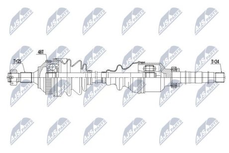 Напіввісь NTY NPW-CT-059