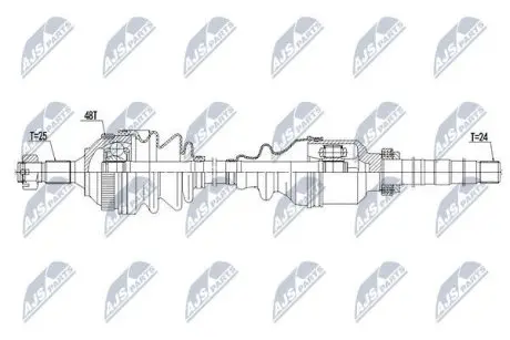 Полуось NTY NPW-CT-059