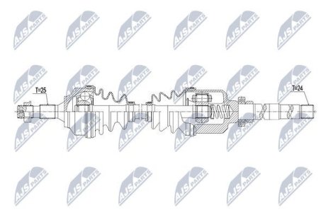 Напіввісь NTY NPW-CT-063