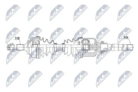 Полуось NTY NPW-CT-063