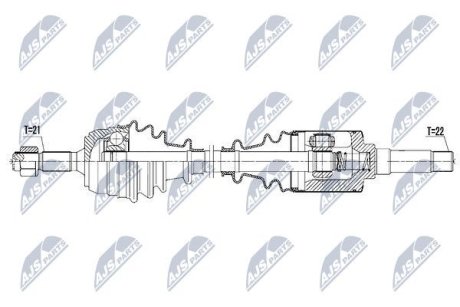 Напіввісь NTY NPW-CT-067