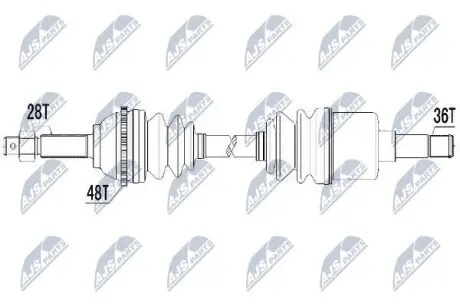 Піввісь NTY NPW-FR-031