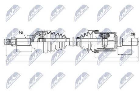 Полуось NTY NPW-FR-073 (фото 1)