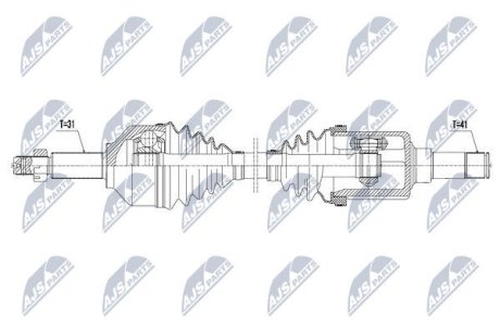 Напіввісь NTY NPW-FR-075