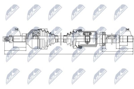 ПОЛУОСЬ NTY NPW-FR-076