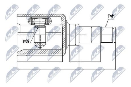 Шарнир равных угловых скоростей NTY NPW-FR-077